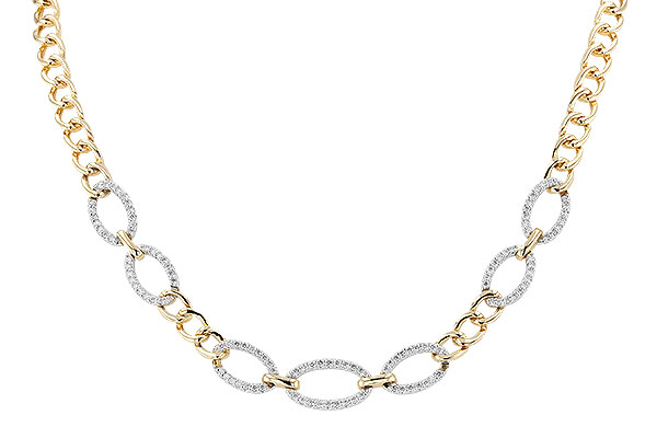 C283-11222: NECKLACE 1.12 TW (17")(INCLUDES BAR LINKS)