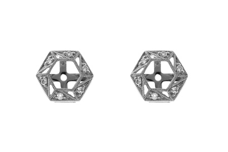 G009-53922: EARRING JACKETS .08 TW (FOR 0.50-1.00 CT TW STUDS)