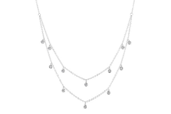 G283-10349: NECKLACE .22 TW (18 INCHES)
