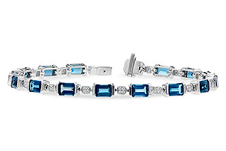 B282-20313: BRACELET 7.90 LONDON BLUE TOPAZ 8.13 TGW