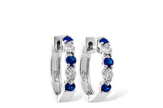 C010-39386: EARRINGS .33 SAPP .52 TGW