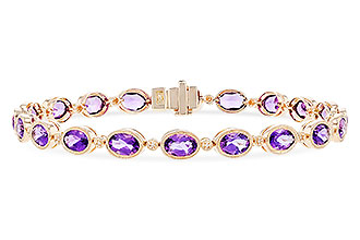 C283-11249: BRACELET 6.86 TW AMETHYST 6.90 TGW