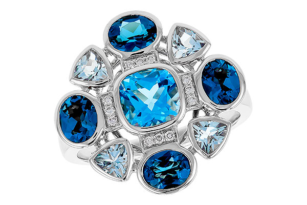 C284-03013: LDS RG 3.19 TW BLUE TOPAZ 3.25 TGW