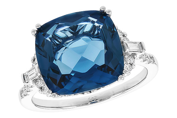 E283-13076: LDS RG 9.00 LONDON BLUE TOPAZ 9.25 TGW (12MM LBT)