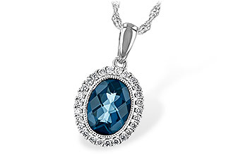 F198-55740: NECK 1.28 LONDON BLUE TOPAZ 1.41 TGW