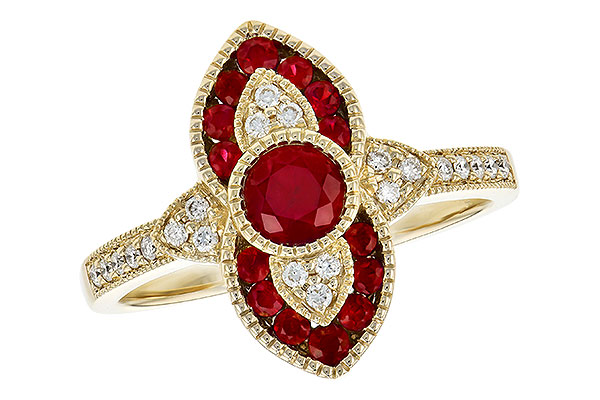 F282-21258: LDS RG .63 TW RUBY .75 TGW