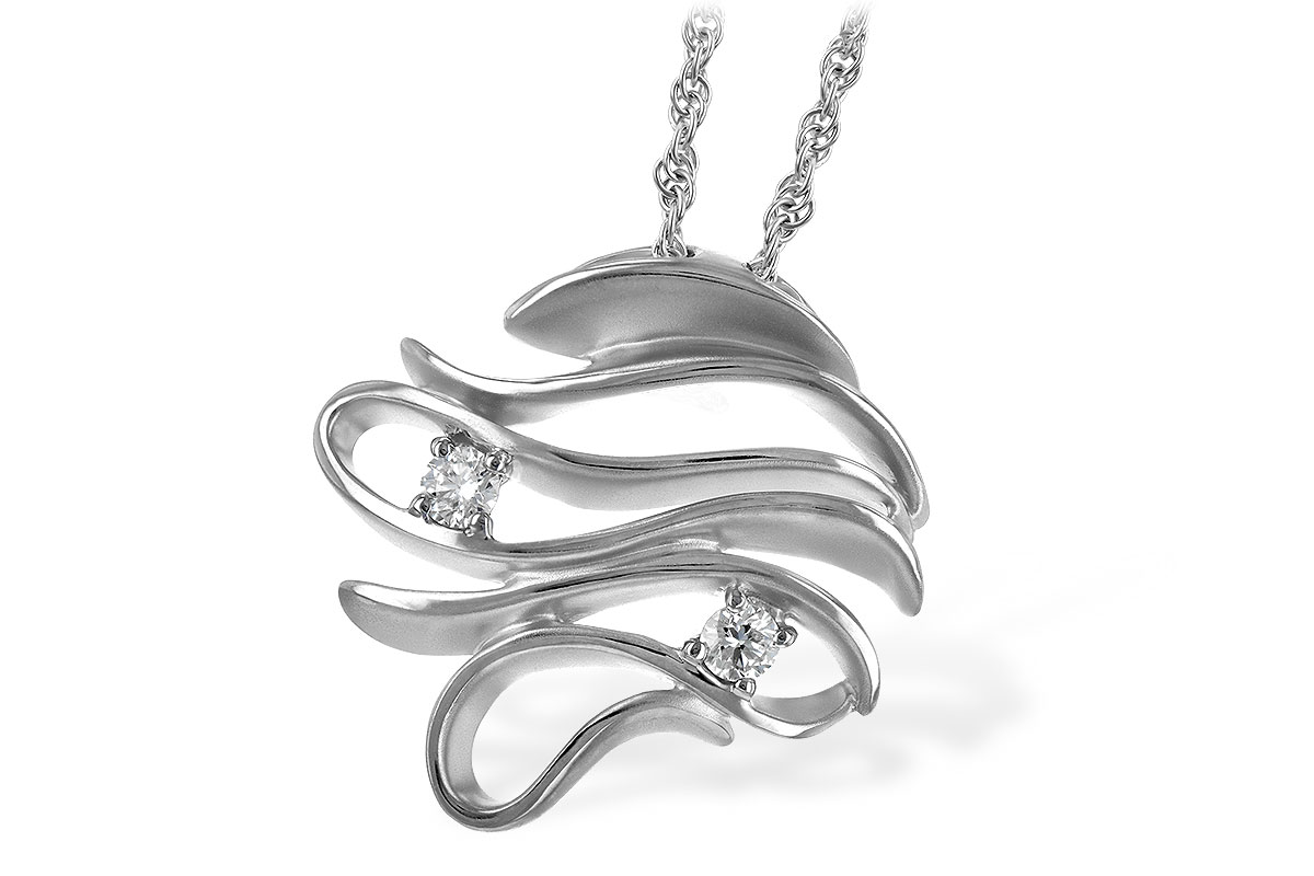 G198-58458: NECKLACE .12 TW