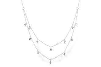 G283-10349: NECKLACE .22 TW (18 INCHES)