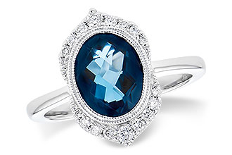 H282-25785: LDS RG 1.86 LONDON BLUE TOPAZ 2.00 TGW