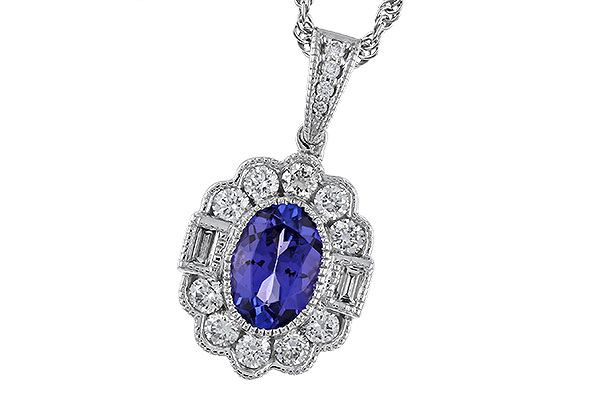 H284-01240: NECKLACE .80 TANZANITE 1.15 TGW (7x5MM OV)