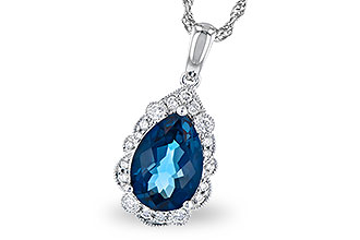 K282-24894: NECK 2.25 LONDON BLUE TOPAZ 2.40 TGW (10x7 PS)