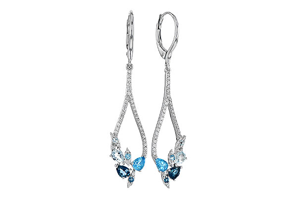 L282-22149: EARR 1.08 BLUE TOPAZ 1.35 TGW