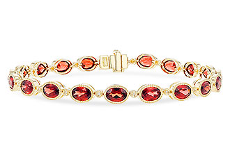 L283-11240: BRACELET 9.22 TW GARNET 9.26 TGW